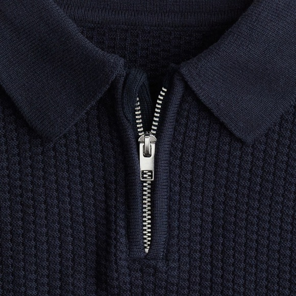 H&M | Navy Half-Zip Polo Sweater (4T) - Picture 7 of 7